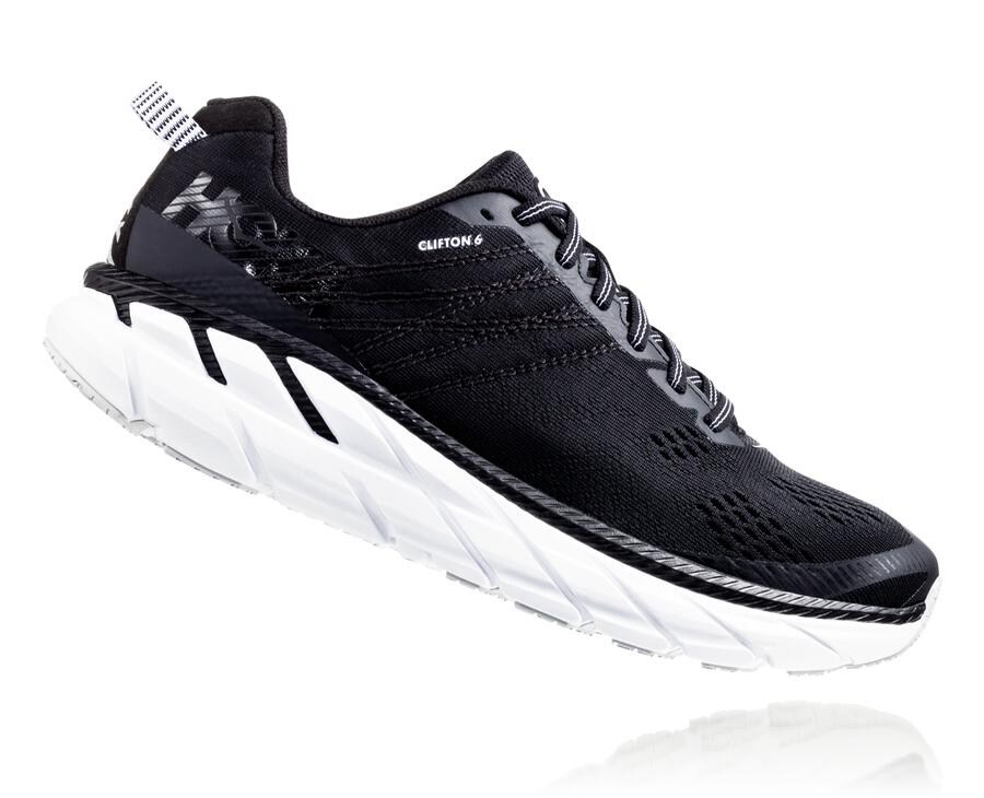 Tenis Corrida Hoka One One Feminino Pretas/Branco - Clifton 6 - 253-IPTVBJ